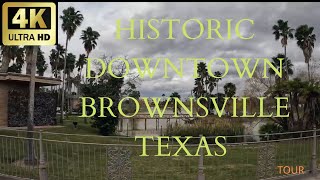 downtown brownsville texas  4K  us  mexico border crossing view [upl. by Genvieve]