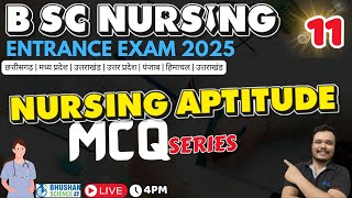 nursing aptitude bsc nursing entrance  12  BSc nursing entrance exam 2025  nursing aptitude mcq [upl. by Akinyt]