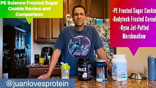 PE Science Frosted Sugar Cookie Protein Review and Comparison to similar Bodytech and Ryse flavors [upl. by Nacnud964]