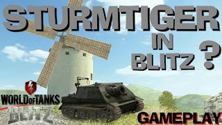 New Tank  STURMTIGER In WoT Blitz  Gameplay [upl. by Killoran833]