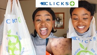 CLICKS SKIN CARE HAUL FOR ACNE SCARS BLACKHEADS IMPERFECTIONSEtcSouth African [upl. by Ennis]