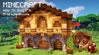 Minecraft How To Build a Storage House [upl. by Isyak652]