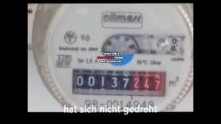 Water meter stop Part 3 Wasserentnahme wenn eine der Wasserzähler sich nicht mehr mitdreht [upl. by Faus]