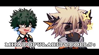 mha popularity polls   MHA  Gacha Life 2  THE GREATEST x Femininomenon [upl. by Jezabel]