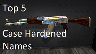 Top 5 AK Case Hardened Names CSGO [upl. by Jemine]