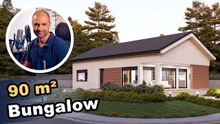 Bungalow schlüsselfertig  Haustour durch einen Bungalow mit 90 m²  360° Tour [upl. by Elenore]