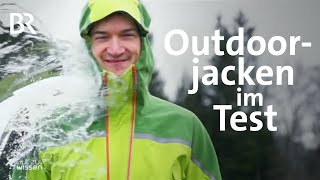 Schutz vor Wind und Regen Outdoorjacken im Test  Gut zu wissen  BR  Test [upl. by Ahgiel]