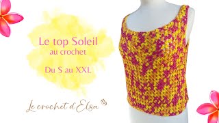 Comment réaliser un top au crochet  Le top soleil [upl. by Atikcir977]