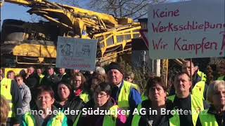 Demo gegen Schließung der Zuckerfabrik in Brottewitz [upl. by Drice]