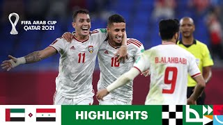 United Arab Emirates v Syria  FIFA Arab Cup Qatar 2021  Match Highlights [upl. by Pauletta]