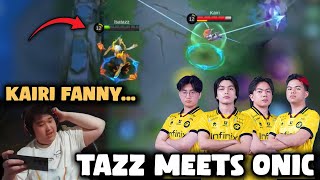 WHEN AE TAZZ MEETS KAIRI FANNY AND ONIC IN A RANK GAME🤯😮 [upl. by Knipe]