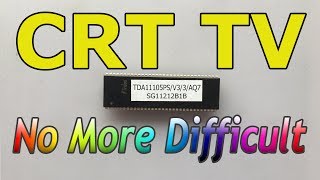 CRT TV remote not work  No problem  TDA11105 series FIXED [upl. by Gnol206]