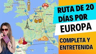 Completa RUTA DE 20 DÍAS por EUROPA ¡Los mejores tips [upl. by Elleira]