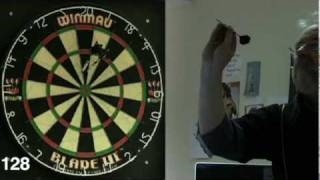 Mike Parry takes the nine dart challenge in talkSPORT magazine [upl. by Dutch178]