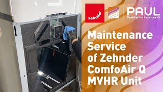 Maintenance of Zehnder ComfoAir Q MVHR [upl. by Green519]