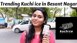 Kuchice in Besant Nagar  Food Review Tamil  Exploring Chennai  Best Kuchi Ice ever icecream [upl. by Llenra]