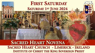 Saturday 1st June 2024 First Saturday  Sacred Heart Novena [upl. by Halle]