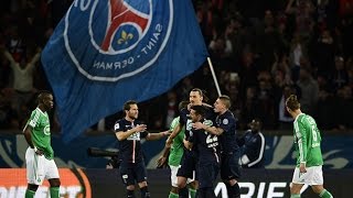 Coupe de France  12 finales  ParisSG  AS SaintEtienne  41 les buts [upl. by Nylirrehs]