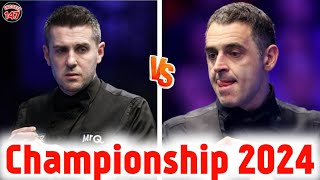 Ronnie osullivan vs Mark Selby World Snooker Champion of Championship 2024 [upl. by Ahtnamys]