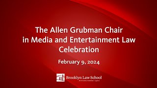 The Allen Grubman Chair in Media and Entertainment Law Celebration [upl. by Lilia109]