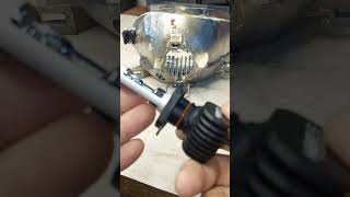 How to install the led headlights H4 headlight johnnyscarbon ledlights [upl. by Anialahs]