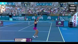 Azarenka vs Radwanska Sydney 2012 Highlights [upl. by Lorain]