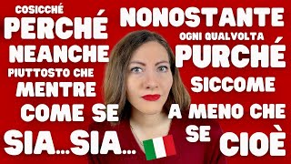 Tutte le CONGIUNZIONI italiane più USATE dai MADRELINGUA  Impara a Parlare Fluentemente Italiano 🇮🇹 [upl. by Attezi552]