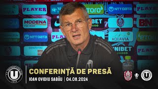 🎙 CONFERINȚĂ DE PRESĂ  Ioan Ovidiu Sabău după victoria cu CFR [upl. by Esidnac]