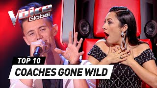 Blind Auditions that make the COACHES GO CRAZY on The Voice [upl. by Anaibaf]