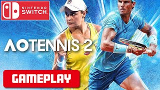 AO Tennis 2  Gameplay  Nintendo Switch  FHD 1080p [upl. by Lerrej]