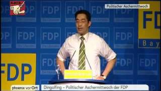 Philipp Rösler FDP 2012 Politischer Aschermittwoch [upl. by Bushweller288]