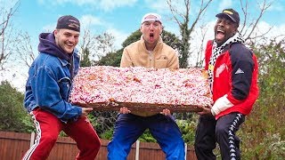 Melting 1000 Chocolate Bars into 1 HUGE Bar ft TGFBRO [upl. by Zollie]