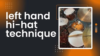 Left Hand HiHat Technique  Funk Drum Lesson [upl. by Eiromem]