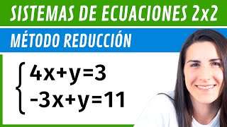 Resolver SISTEMAS 2x2 📌 Método REDUCCIÓN [upl. by Oirevas136]