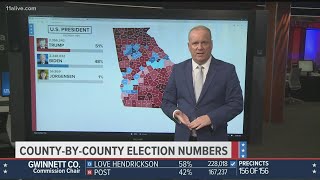 Georgia presidential election results at 300 am [upl. by Hamaso]