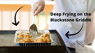 Deep Frying on the Blackstone Griddle [upl. by Hulburt]