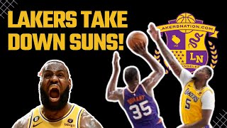 Lakers DEFEAT Suns With Massive 4th Quarter Rally Cam Reddish Game [upl. by Kirsten14]