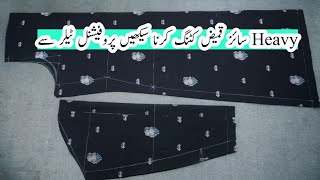 Heavy Size Simple Kameez Cutting  Perfect amp Easy Tutorial [upl. by Dosi]