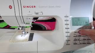 Singer Quantum Stylist 9960 11 Stitch Width Length amp Needle Positions [upl. by Hannie]