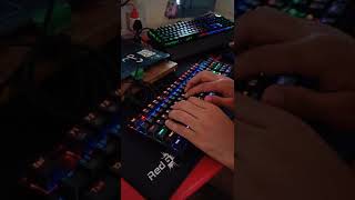 Blue vs Red vs Brown Switch Keyboard Sound Test  Best Mechanical Redragon Cosmicbyte Redgear [upl. by Cordle406]