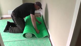 DIY Fitting a Carpet Part 1  The Underlay [upl. by Nailij215]