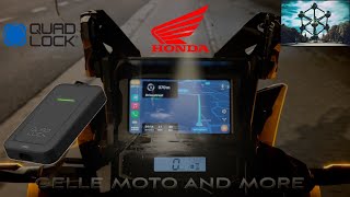 QUAD LOCK WIRELESS ADAPTOR LE CARPLAY ULTIME POUR HONDA AFRICA TWIN 2023 [upl. by Kandace]