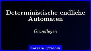 Deterministische endliche Automaten DEADFA [upl. by Bria]