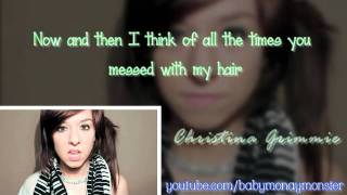 Christina Grimmie  Somebody That I Used To Know Lyrics amp Cover Video [upl. by Enohs]