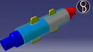 how sleeve and cotter joint animation [upl. by Ethben347]