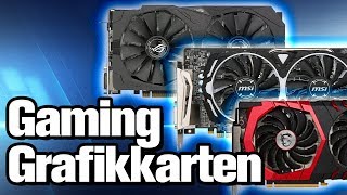 Die besten GamingGrafikkarten UNTER 400 EURO im Test 2017  GamingPC Kaufberatung AMD Nvidia [upl. by Gerianna]