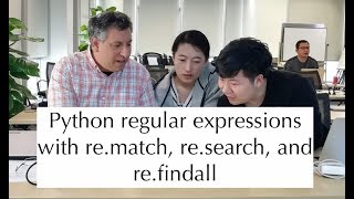 Python standard library Basic regular expression methods — research rematch and refindall [upl. by Uol]