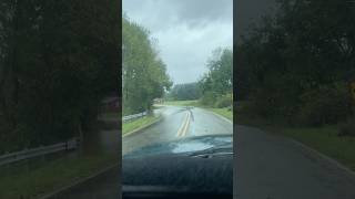 Flooding in Cherryville NC flood rain flooding weather automobile [upl. by Gerbold]