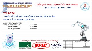 CKM179 THIÊT KẾ CHẾ TẠO KHUÔN ÉP PHUN SẢN PHẨM KHAY ĐÁ TỦ LẠNH LOẠI NHỎ [upl. by Aivlis948]