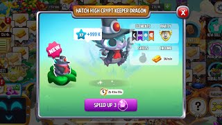 Hatching High Crypt Keeper dragon in Dragon city dragoncitygameplay dragoncity [upl. by Lovell]